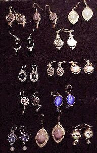 Auntie Belle's Antique Button Ear Rings