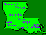 Louisiana Hotels by City Links Map