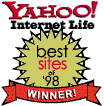 [98 category winners for 1998 Award by        Yahoo Internet Life!]